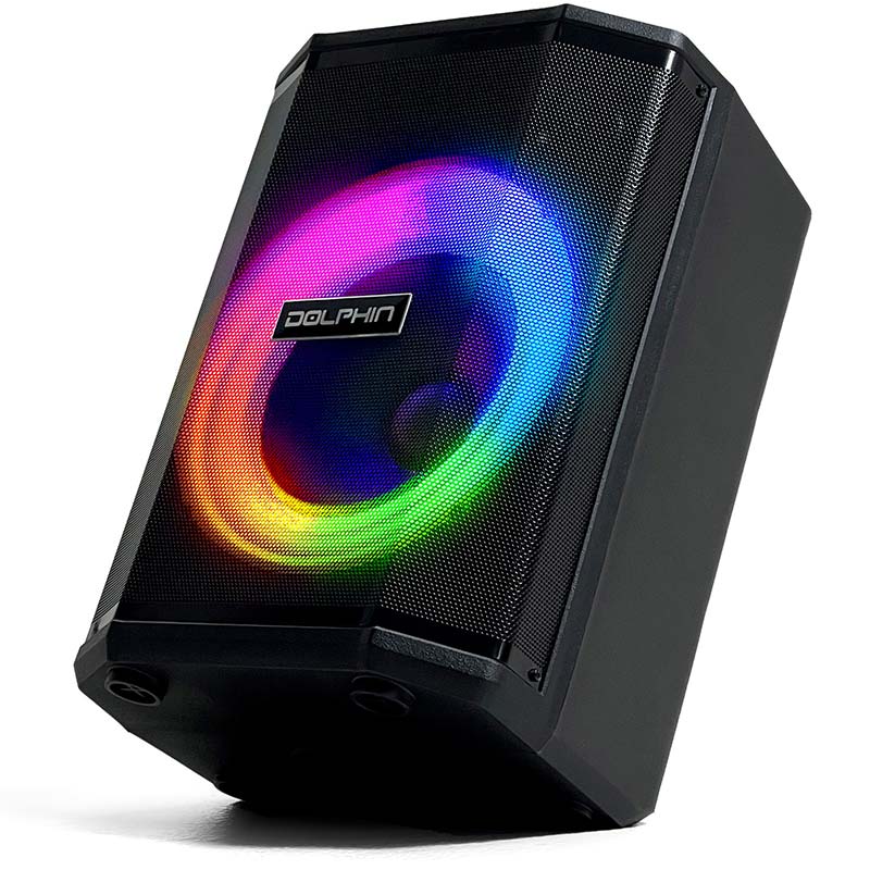 Dolphin Rechargeable 8" Party Speaker With Tilt Function To Improve Acoustics (SP-880RBT) - Extreme Electronics
