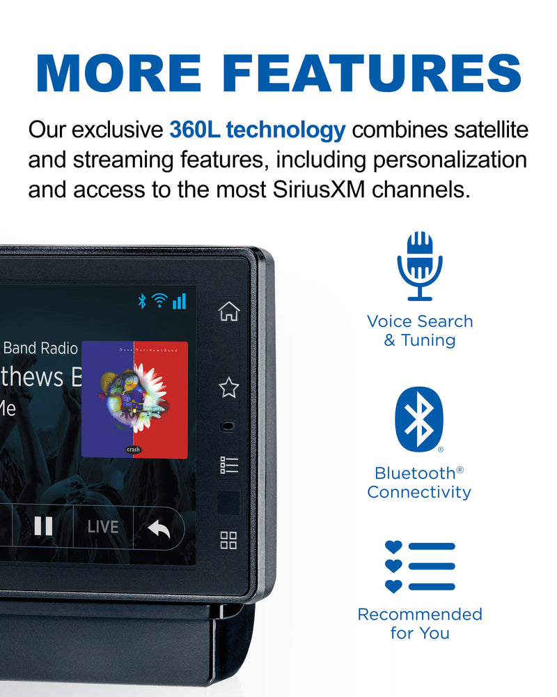 Sirius XM Tour Radio 360L Touch Screen With Bluetooth And Vehicle Kit (SXWB1V1) - Extreme Electronics