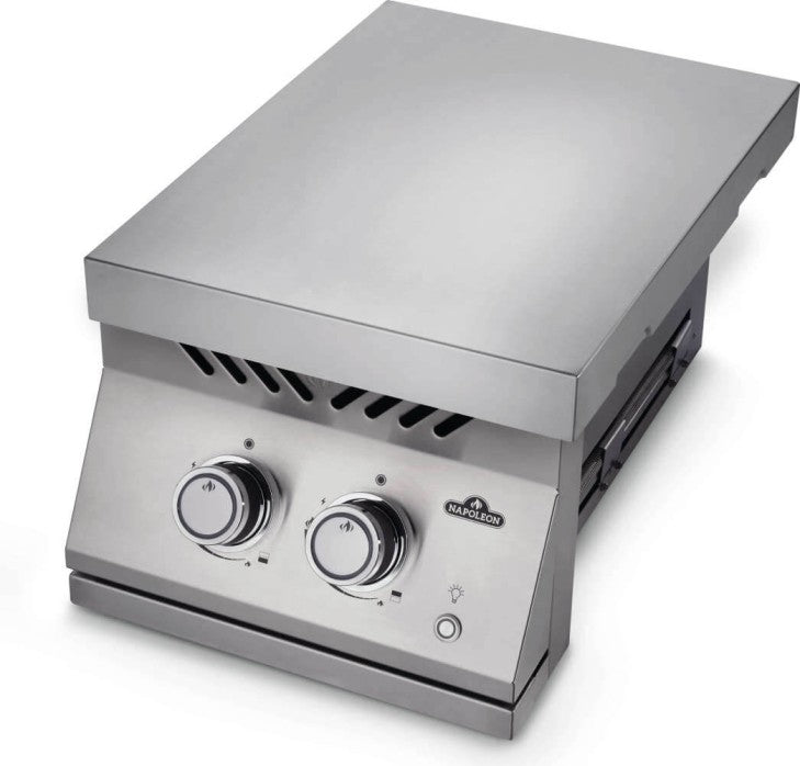 Napoleon Built In 700 Series Inline Dual Range Top Burner With Stainless Steel Cover (BIB12RTNSS) - Extreme Electronics