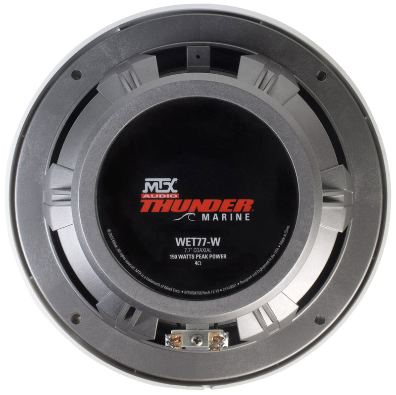 MTX Audio 7.7" 75 Watt RMS 4Ω Coaxial Marine Speakers Pair (WET77W) - Extreme Electronics