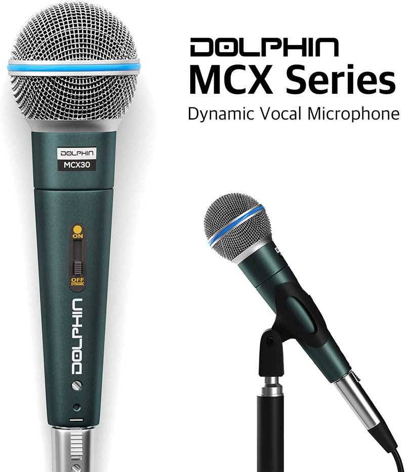 Dolphin Professional Dynamic Microphone with Clip (MCX30) - Extreme Electronics