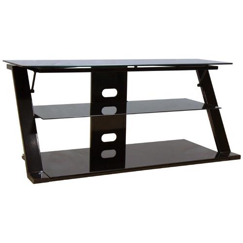 BELLO 65" 3-Shelf Stand Black Glass (PVS25160) - Extreme Electronics