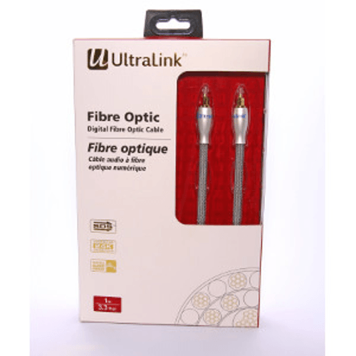 ULTRALINK Optical Audio Cable with 24K Gold Plating, 2M (UTD2M) - Extreme Electronics