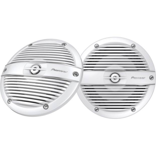 PIONEER 6-1/2" 2-Way Marine Speakers with Classic White Grilles, Pair (TSME650FC) - Extreme Electronics