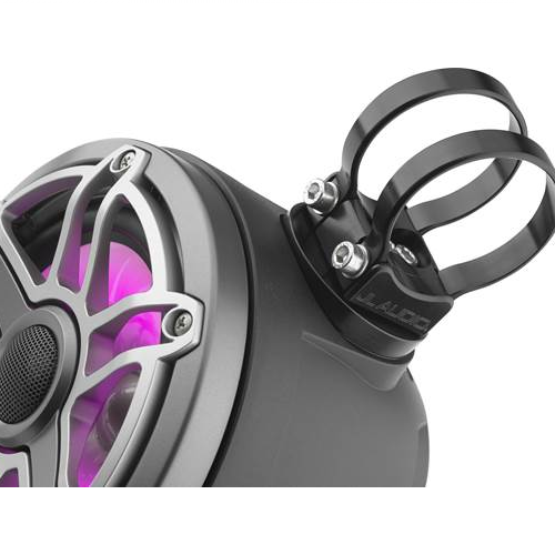 JL AUDIO M6 Series 6-1/2" VEX Wakeboard Tower Speakers With LED Lighting Matte Black With Gunmetal Sport Grilles, Pair (93411) - Extreme Electronics