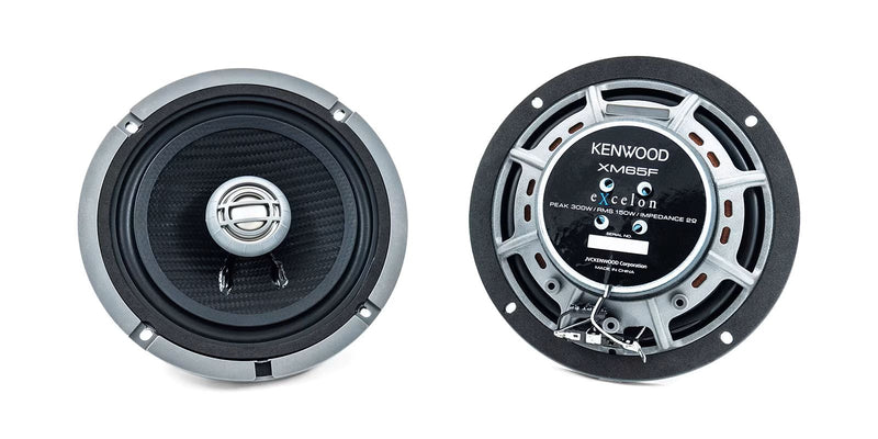 Kenwood 6.5" Coaxial Speakers (XM65F) Pair - Extreme Electronics