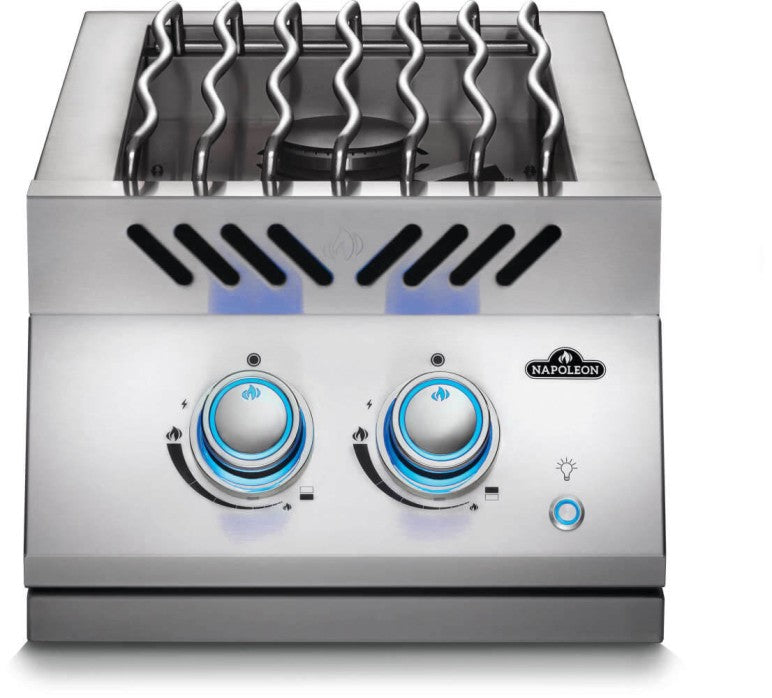 Napoleon Built In 700 Series Inline Dual Range Top Burner With Stainless Steel Cover (BIB12RTNSS) - Extreme Electronics