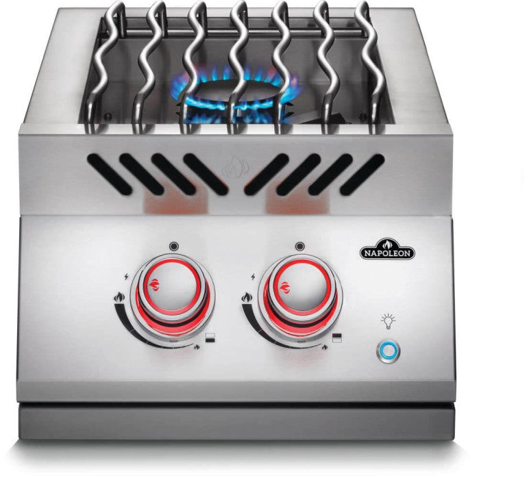 Napoleon Built In 700 Series Inline Dual Range Top Burner With Stainless Steel Cover (BIB12RTPSS) - Extreme Electronics