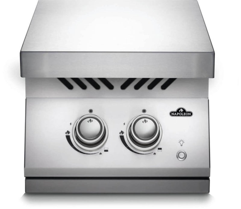 Napoleon Built In 700 Series Inline Dual Range Top Burner With Stainless Steel Cover (BIB12RTPSS) - Extreme Electronics