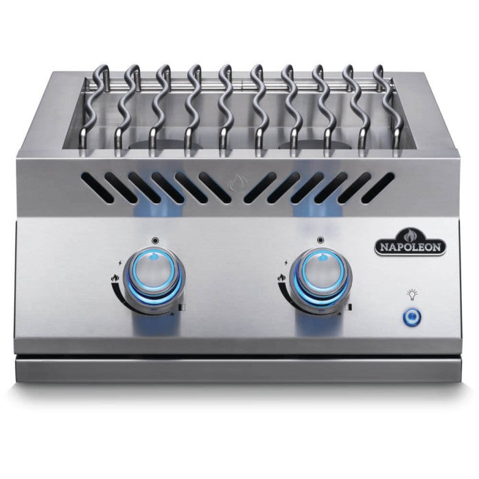 Napoleon Built In 700 Series Dual Range Top Burner With Stainless Steel Cover (BIB18RTNSS) - Extreme Electronics