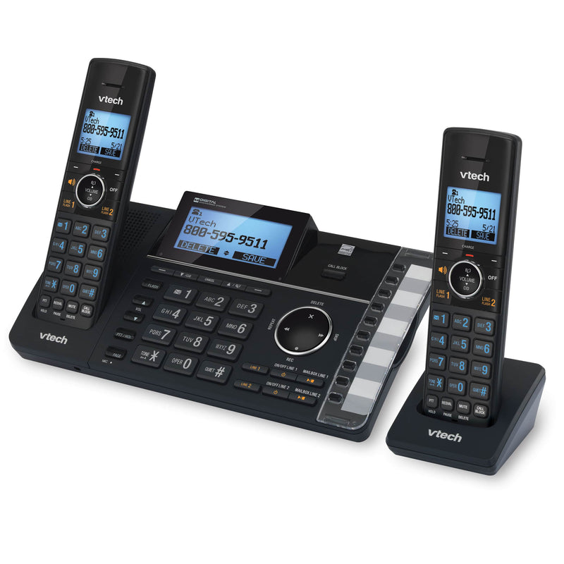 VTech 2 Line 2 Handset Cordless Phone with Answering System and Smart Blocker (DS62512) - Extreme Electronics