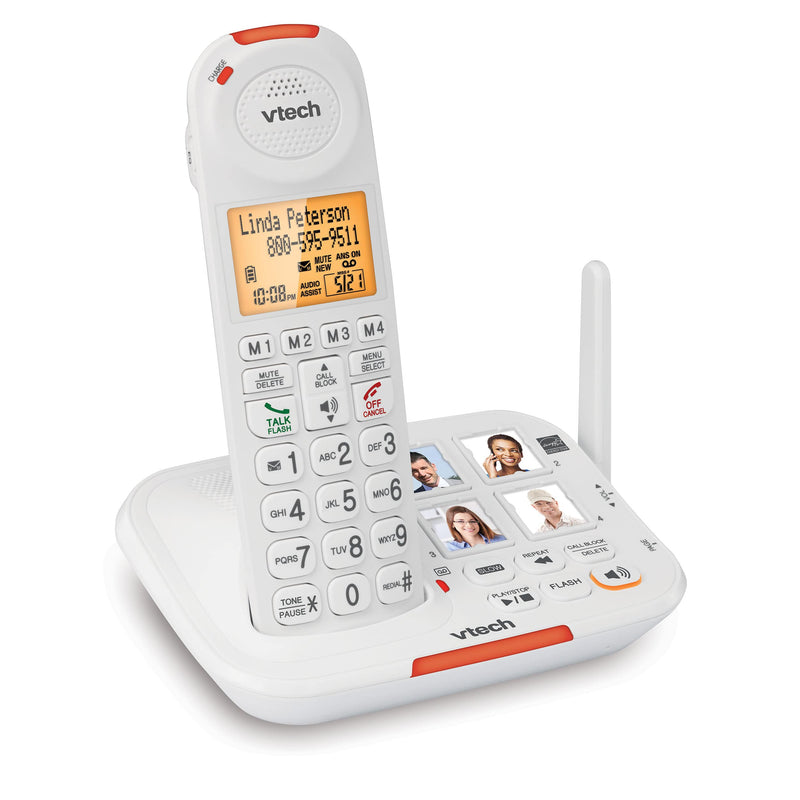 V-Tech Amplified Cordless Phone With Answering System Big Buttons , Extra Loud Ringer And Smart Call Blocker (SN5127) - Extreme Electronics