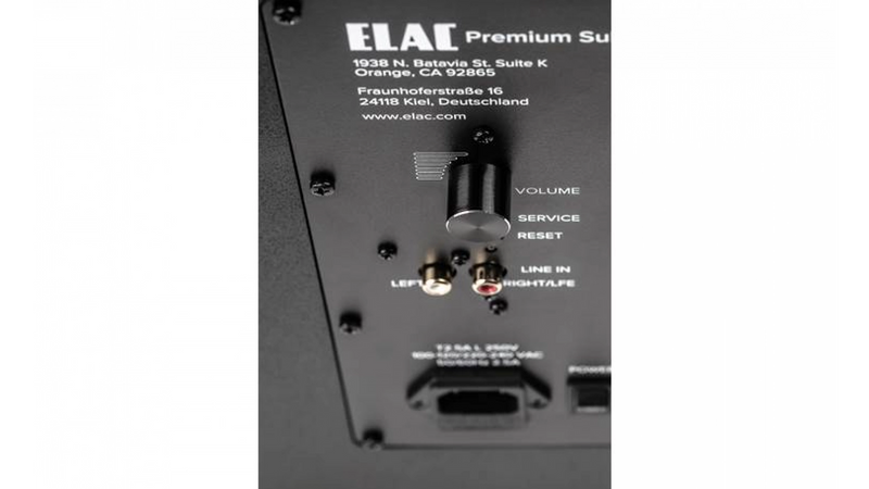 Elac 12" Premium Powered Subwoofer (PS350-BK) - Extreme Electronics