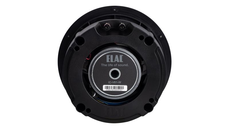 Elac 6.5" In Ceiling Speaker With 1" Soft Dome Tweeter (IC-V61-W) - Extreme Electronics