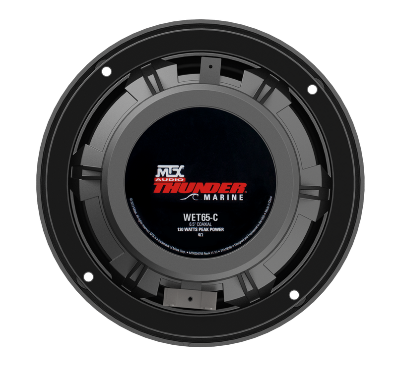 MTX Audio 6.5" 65 Watt RMS 4Ω Coaxial Marine Speaker Pair (WET65C) - Extreme Electronics