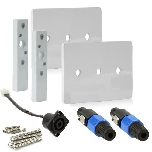 WET SOUNDS Bracket For T-Top Mounts W/White Speaker Top Plate W/Retro Kit, Pair (ADPFTTOP) - Extreme Electronics