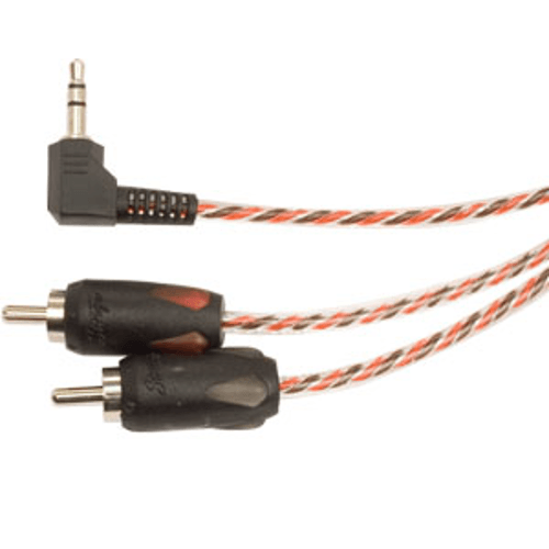 STINGER 3.5MM To RCA With Right Angle 6 Ft - Extreme Electronics