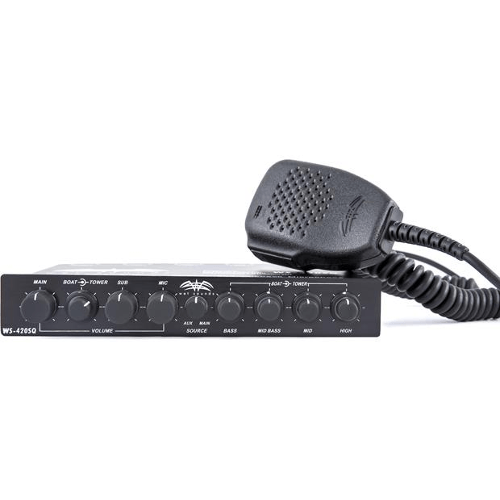 WET SOUNDS 4-Band Marine Equalizer With Microphone (WS420SQ) - Extreme Electronics