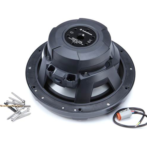 ROCKFORD FOSGATE M1 Series 8" Marine Subwoofer with Dual 2 Ohm Voice Coils and RGB LED Lighting, Black (M1D2-8B) - Extreme Electronics