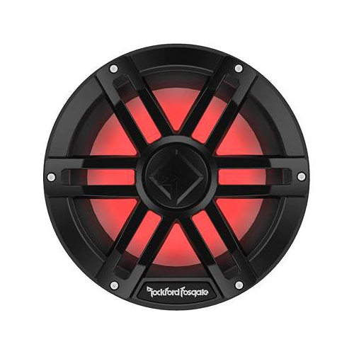 ROCKFORD FOSGATE M1 Series 10" Marine Subwoofer with Dual 2 Ohm Voice Coils and RGB LED Lighting, Black (M1D2-10B) - Extreme Electronics
