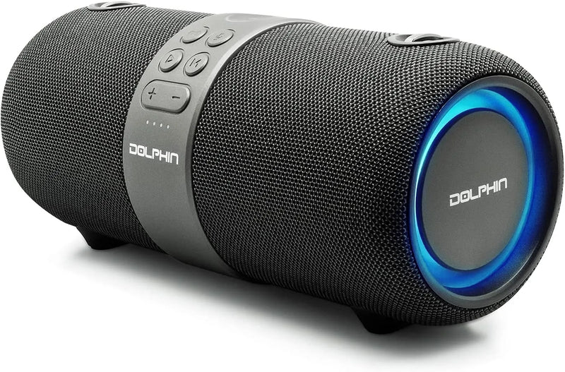 Dolphin Dual 3'' Waterproof Bluetooth Rechargeable Party Speaker with LED Lights and DSP (LX60) - Extreme Electronics