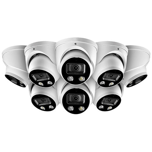 ExtremePro 4K 16 Channel Security System with 8 Smart Deterrence 8MP Dome 130FT Color Night Vision Listen in Audio and 3TB Expandable Hard Drive (EXTPRODW8613K4N) - Extreme Electronics
