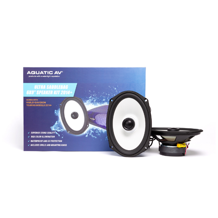 Aquatic AV Saddlebag Speakers For Harley-Davidson Kits (HG100 + HG099) - Extreme Electronics