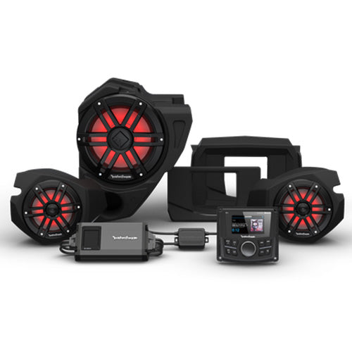 Rockford Fosgate RZR Stage 3: PMX-2, 800 Watt, Front Color Optix™ Speaker & Subwoofer Kit for Select Polaris® RZR® Models (Gen-3) (RZR14-STG3) - Extreme Electronics
