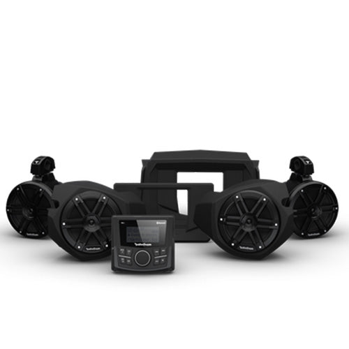 Rockford Fosgate RZR Stage 2: PMX-1, Front & Rear Speaker Kit for Select Polaris® RZR® Models (Gen-3) (RZR14-STG2) - Exteme Electronics 