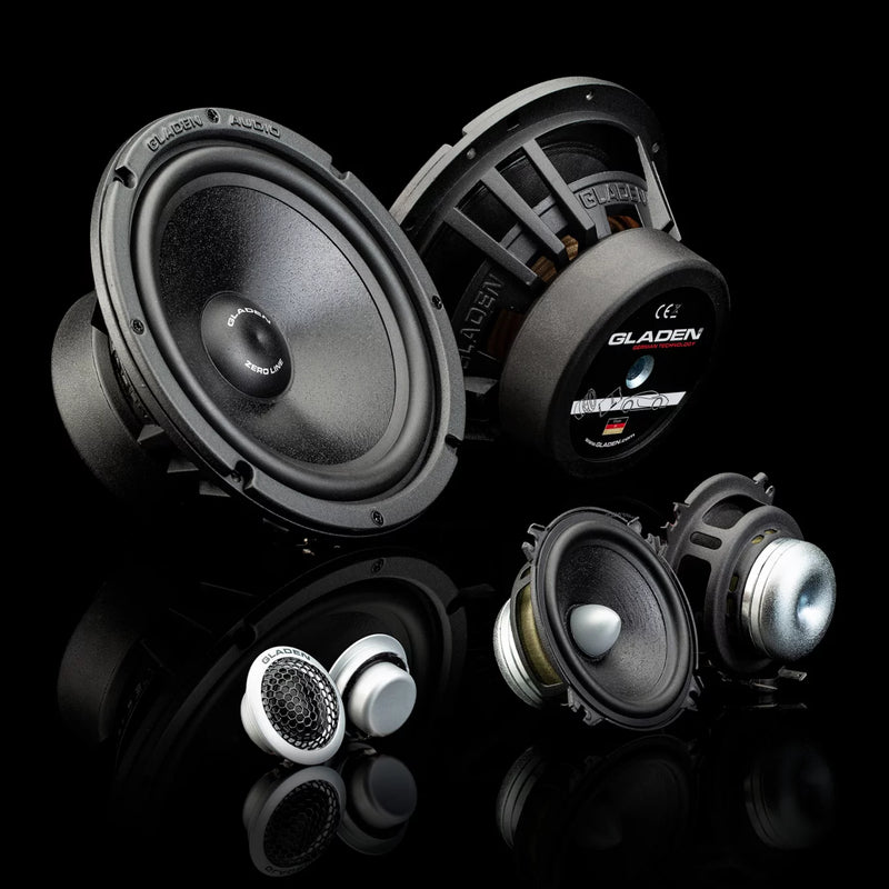 Gladen 3 Way Component Speakers (ZEROPRO165.3A) - Extreme Electronics