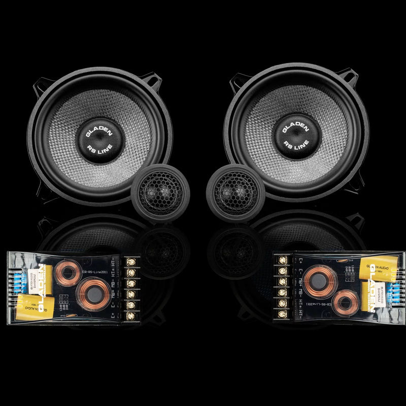 Gladen RS Series 5.25"  2 Way Component Speaker System (RS130) - Extreme Electronics