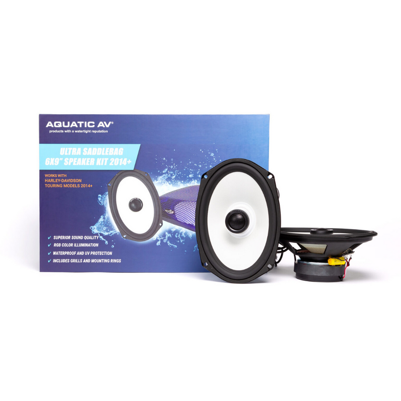 Aquatic AV Batwing Ultra RGB Speaker and Amp For Harley 2014+ Model Year (BT300) - Extreme Electronics