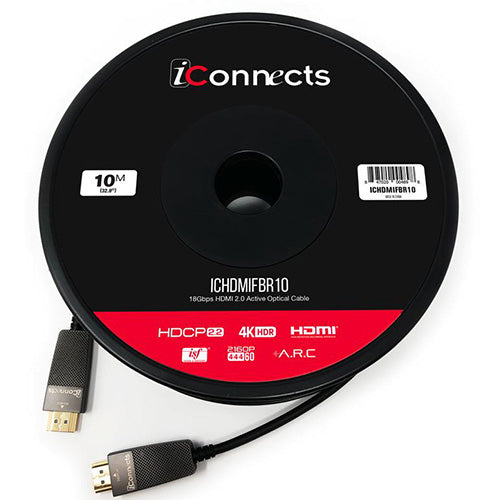 iConnects 10m Active HDMI Optical Fibre Cable (ICHDMIFBR10) - Extreme Electronics