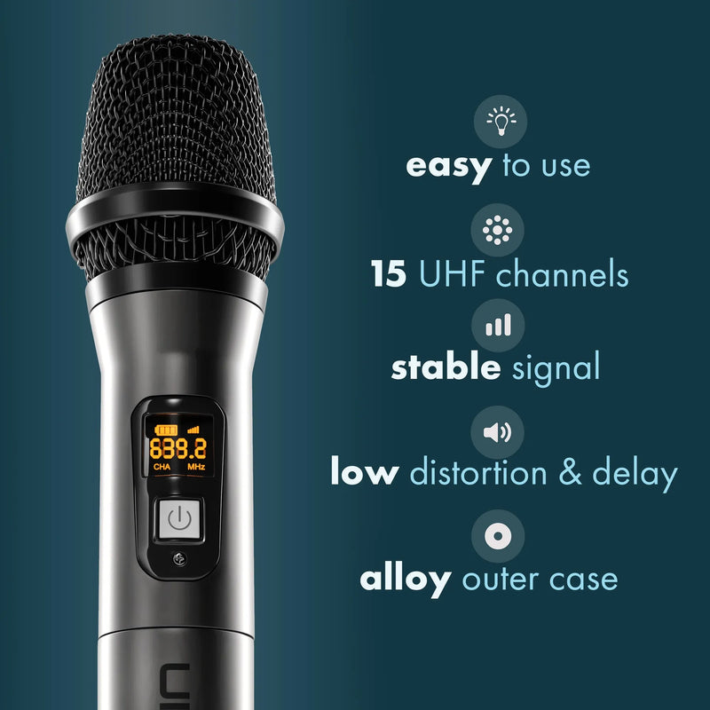 Dolphin UHF 48 Channel Wireless Microphone (MCX10) - Extreme Electronics