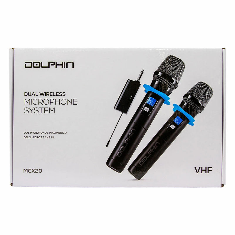 Dolphin Dual VHF Wireless Microphone System (MCX20) - Extreme Electronics
