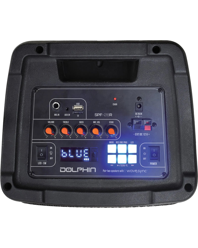 Dolphin 8" Rechargeable Party Speaker (SPF28R) - Extreme Electronics