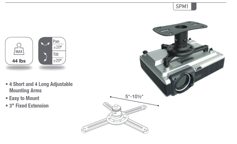 Sonora Projector Mount (SPM1) - Extreme Electronics
