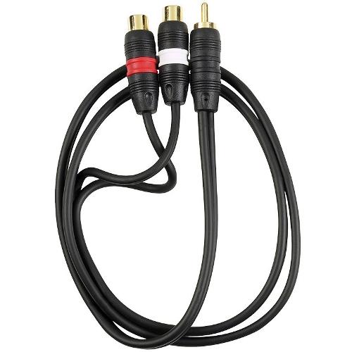 ULTRALINK Shielded RCA Y Adapter - 2 Female/1 Male, 6 Ft  (UHS569) - Extreme Electronics
