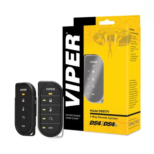 VIPER 2-Way 5 Button Rechargeable LED Remote Car Starter With 1 Mile Range (VIPERD9857V) Includes Installation - Extreme Electronics