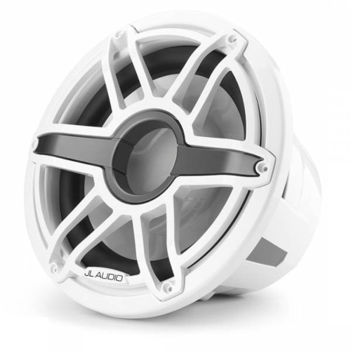 JL AUDIO M7 Series 12" 600 Watt 4 Ohm Marine Subwoofer Gloss White With Sport Grille (93671) - Extreme Electronics