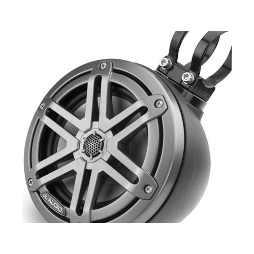 JL AUDIO M3 Series 6-1/2" VEX Wakeboard Tower Speakers Matte Black With Gunmetal Sport Grilles (93401) - Extreme Electronics