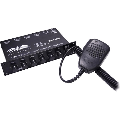 WET SOUNDS 4-Zone Marine Level Controller With Aux Input and Bluetooth (WS220BT) - Extreme Electronics