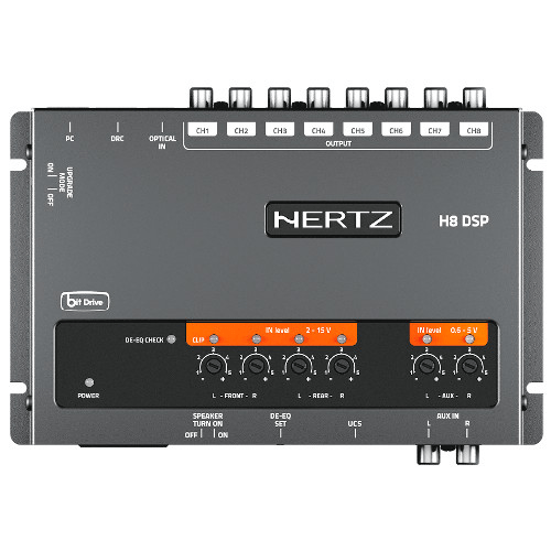 HERTZ H8 DSP 8 Channel Car Audio Digital Processor With Remote Control (H8DSPDRC) - Extreme Electronics