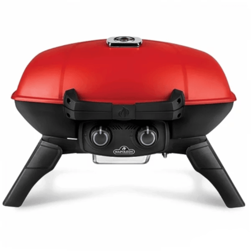 NAPOLEON Travel Q 285 Portable Propane Grill With Griddle, Red (TQ285RD1A) - Extreme Electronics