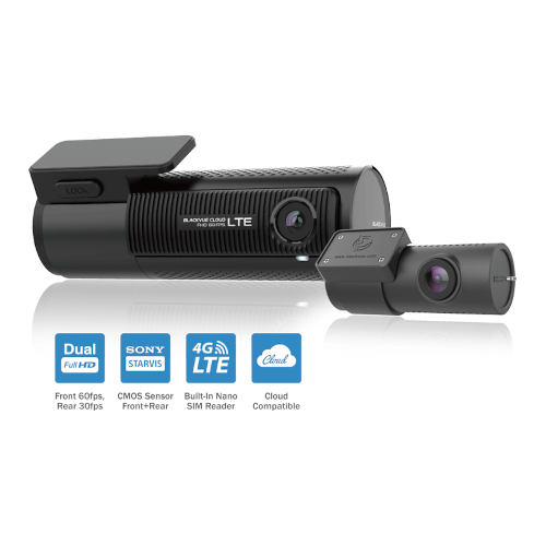 BLACKVUE Simple Dual Full HD Wi-Fi/4G LTE Dash cam with 32GB Memory Card (DR750-2CH-32-LTE) - Extreme Electronics