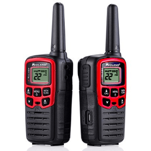 MIDLAND X-Talker Red Radios Up To 26 Miles, Pair (T31VP) - Extreme Electronics