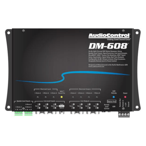 AUDIO CONTROL  Digital Signal Processor, 6 Inputs, 8 Outputs (DM608) - Extreme Electronics
