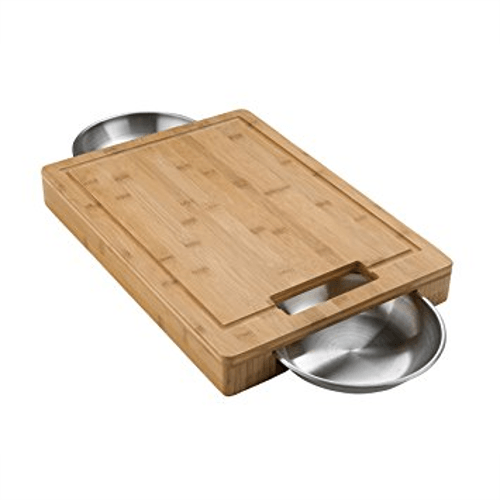 NAPOLEON Pro Cutting Board With Stainless Steel Bowls (NAP70012) - Extreme Electronics