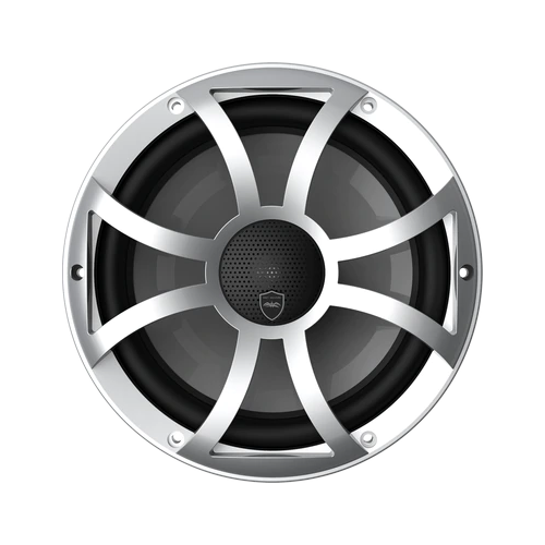 Wet Sounds 10" 2-Way Coaxial Silver Marine Speakers, Pair (REVO10CXXS) - Extreme Electronics