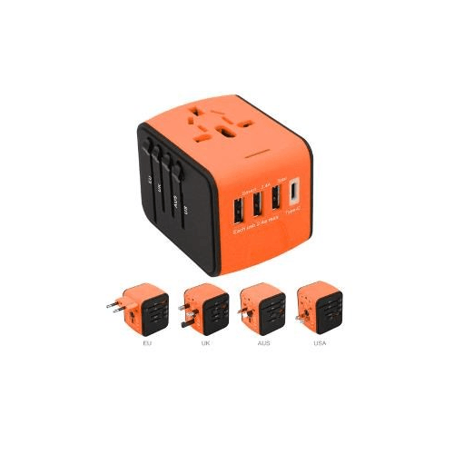 ULTRALINK Universal World Travel Adapter with 3 USB Ports (UP608OE) - Extreme Electronics